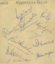 BUSBY BABES TEAM 1957/58  FRAMED LTD EDITION SIGNED PHOTO PRINT 8 x 6 INCH £10