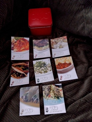Vintage oxo tin recipe - recipe, cards
