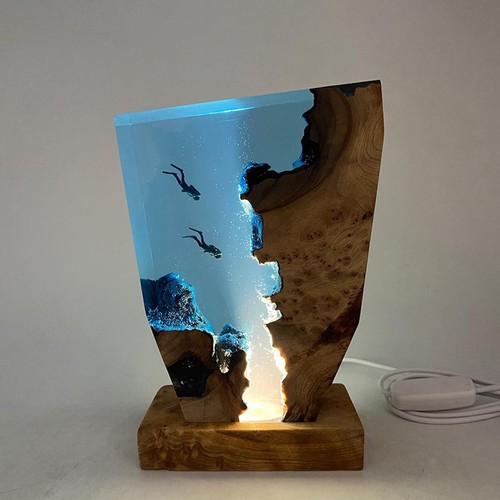 Artistic ocean resin night - ocean,