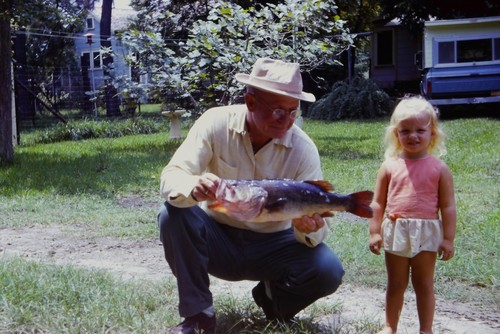 C1960 35mm slide man child - slide,