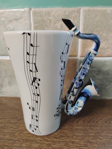 Saxophone mug blue witch - mug,