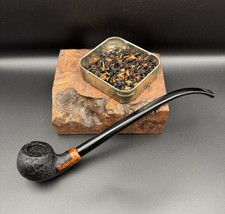 Molina Bent Churchwarden – Italy – Rusticated Finish – 9mm Filter – Estate