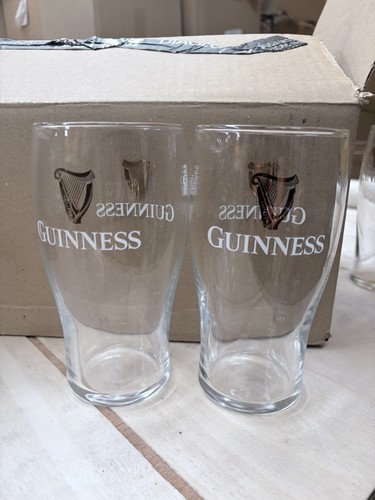 Guinness pint glasses - glasses, x2