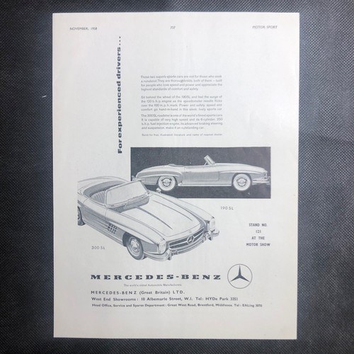 Mercedes benz 190sl 300sl - mercedes,