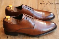 Russell & Bromley Burnished Brown Leather Derby Shoes UK 7.5 US 8.5 EU 41.5