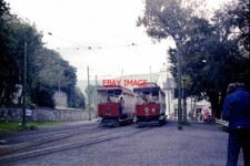PHOTO  1978 TRAMS NOS 25 AND 32 LAXEY STATION TWO CROSS-BENCH MOTOR CARS OF THE