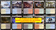 10 x TEMPLE (Scry-Land) ( Mixed Editions, Full Set = 1 of each ) [ EX ] [ MTG ]