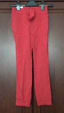 Gap Regular Cuffed Trousers Red Age 8-9 Years NEW