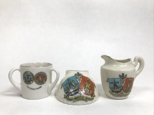 Vintage antique crested - antique, china