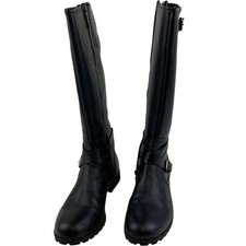 Hotter Knee High Black Leather