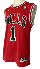 Derrick Rose #1 Chicago Bulls Adidas Official NBA Vest Jersey Small US 2011