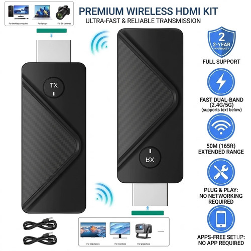 Wireless hdmi transmitter - 4k,