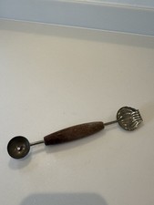 Retro Wooden Melon Baller And Butter Scoop