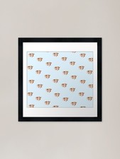kitty cherubs Framed Art Print