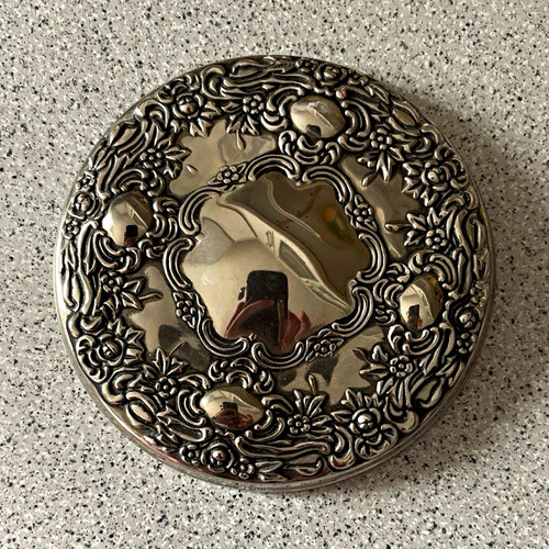 Vintage ornate floral metal - ornate,