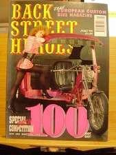 VINTAGE BSH BACK STREET HEROES MOTORCYCLE BIKE MAG AUG 1992 # 100 JOHN POTTER BM