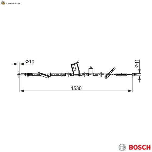 Cable parking brake - brake, 1