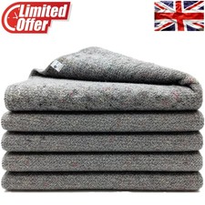 Machine Washable 10-Pack Moving Blankets - 200cm x 150cm for Easy Protection