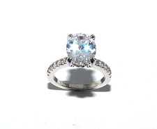 Ladies women's silver clear