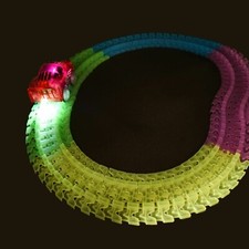 FLUORESCENT RAIL CARS TRACKS