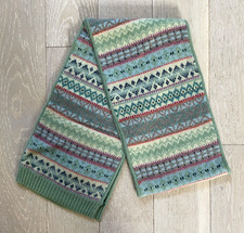 BN Boden Fair Isle Mint Green Scarf