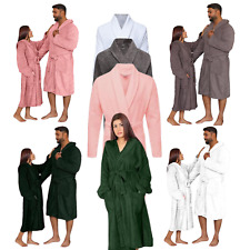 UNISEX LUXURY EGYPTIAN COTTON TERRY TOWELLING BATH ROBE DRESSING GOWN TOWEL SOFT