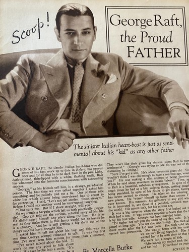 George raft two page vintage - two,
