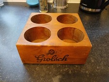 RARE GROLSCH SOLID WOOD BOTTLE