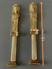 pair Gilded Resin Furniture Applique  Baroque / French Style Decorative Molding 