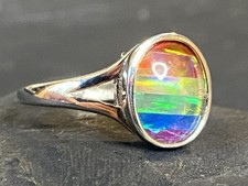 Handmade solid opal gay queer
