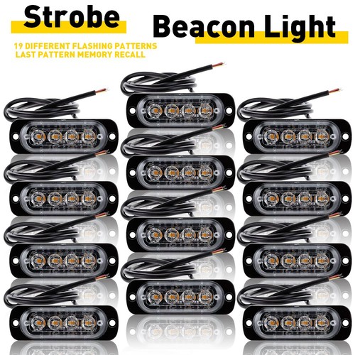 12x 12v 24v 4led amber - 12v,