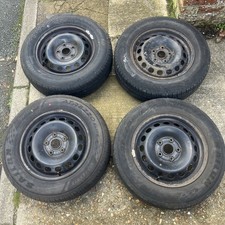 VOLKSWAGEN CADDY STEEL WHEELS SET WITH TYRES 195/65/15 2K0601027 Golf Touran