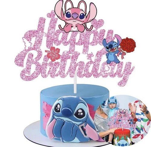 Stitch angel happy birthday - stitch, &