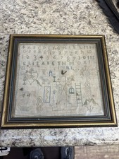 Antique Needlework Sampler
