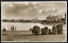 SOUTHSEA, Hampshire. CANOE LAKE & South Parade Pier. Very fine c1920 RP