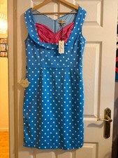 Lindy Bop Blue Polka Dot