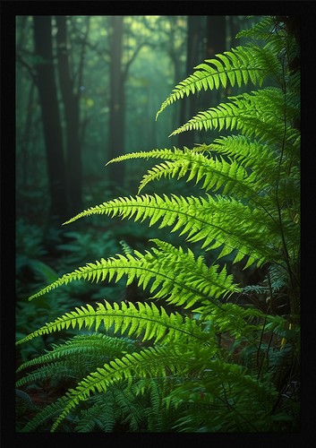 Fern fronds art graceful - fronds,