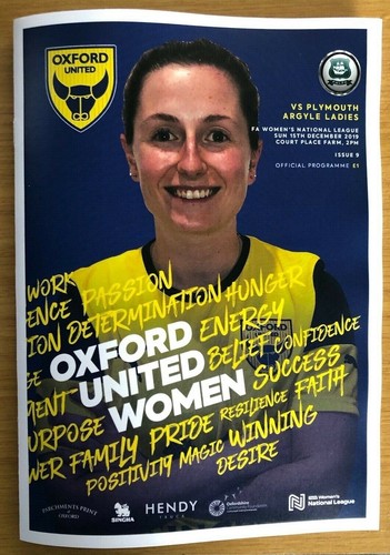 Oxford united women plymouth - women, v