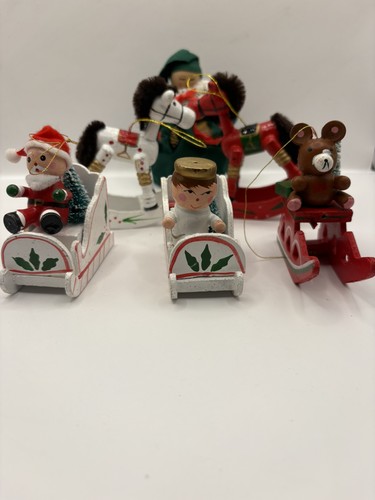Vintage wooden christmas - vintage,