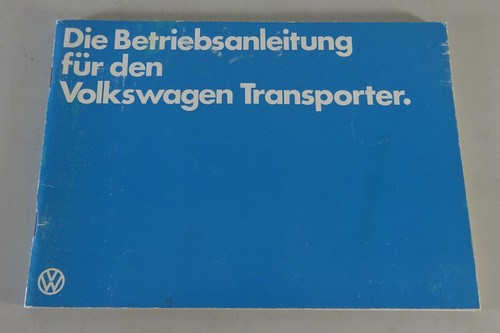 Operating manual bus - vw, /
