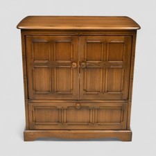 Ercol Mural TV  Video Cabinet Golden Dawn Corner Flap Model 839 FREE UK Delivery