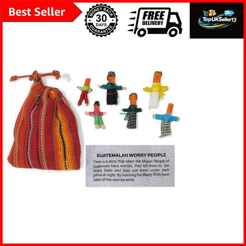 Guatemalan worry dolls set - set, of