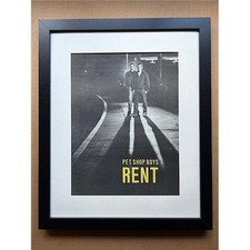 PET SHOP BOYS RENT (FRAMED) POSTER SIZED original music press advert from 1987 -
