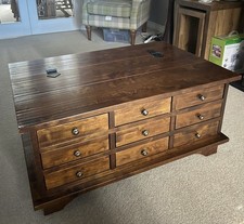 Laura Ashley Garrett coffee table 9 drawers 90cm L x 42cm W x 60cm H