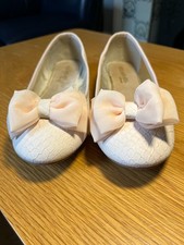 Dune Nude Ballerina shoes with chiffon bow EU size 39