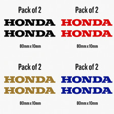 2 x HONDA Text Logo Bike