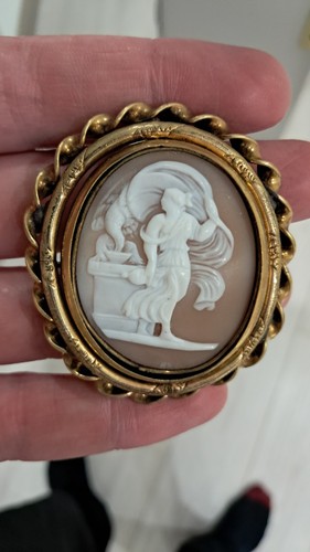 Antique victorian shell cameo - antique,
