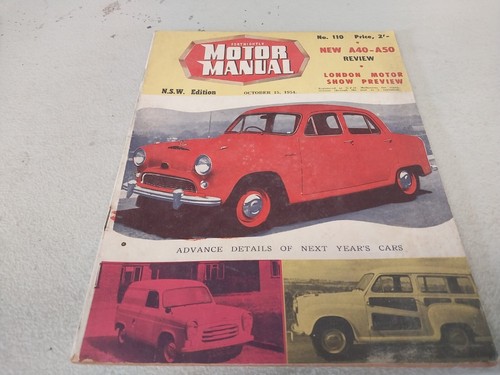 Oct 1954 motor manual magazine - motor,