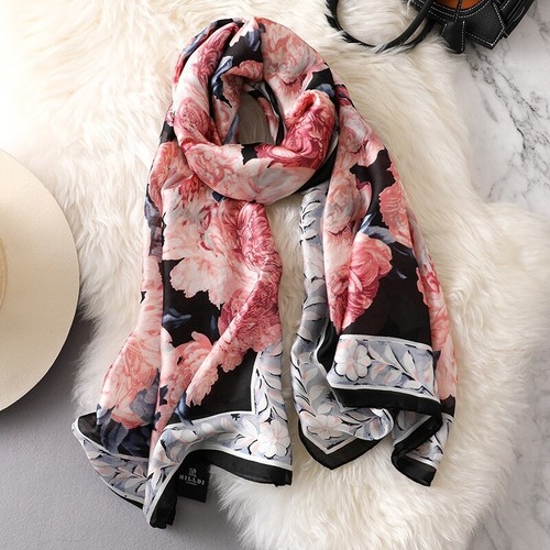 Gorgeous silk scarf wrap pink - silk, scarf/wrap.