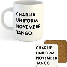 11oz mug coaster - mug/coaster, -charlie